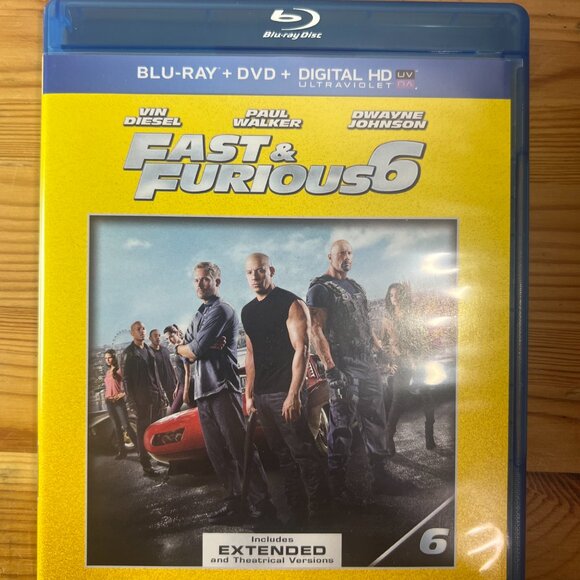 Fast & Furious 6 (Blu-Ray+DVD+Digital) Very Good $7 - Picture 3 of 7